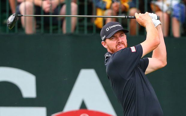 30 JUL 2016 Jimmy Walker tees off at the 1st hole of the final round of the 98th PGA Championship played at Baltusrol Golf Club in Springfield,NJ