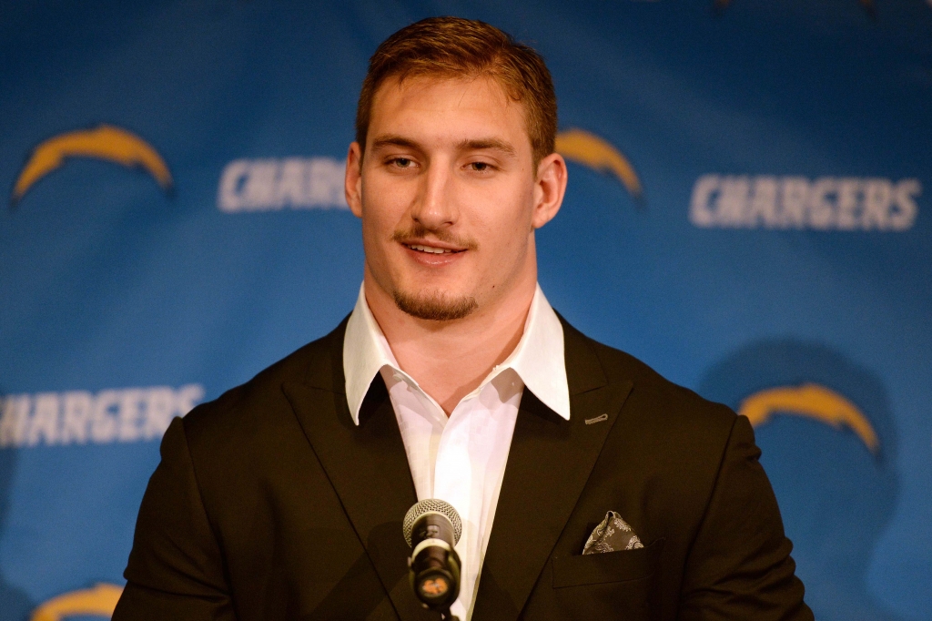 Apr 29 2016 San Diego CA USA San Diego Chargers first round draft pick Joey Bosa speaks to media during a press conference at Chargers Park. Mandatory Credit Jake Roth-USA TODAY Sports