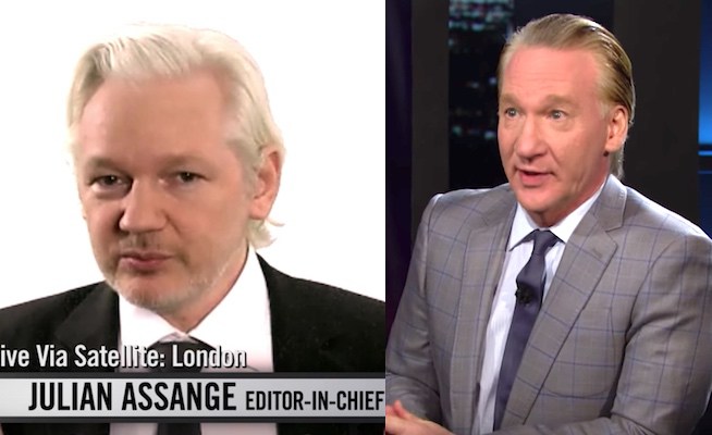 Julian Assange Bill Maher