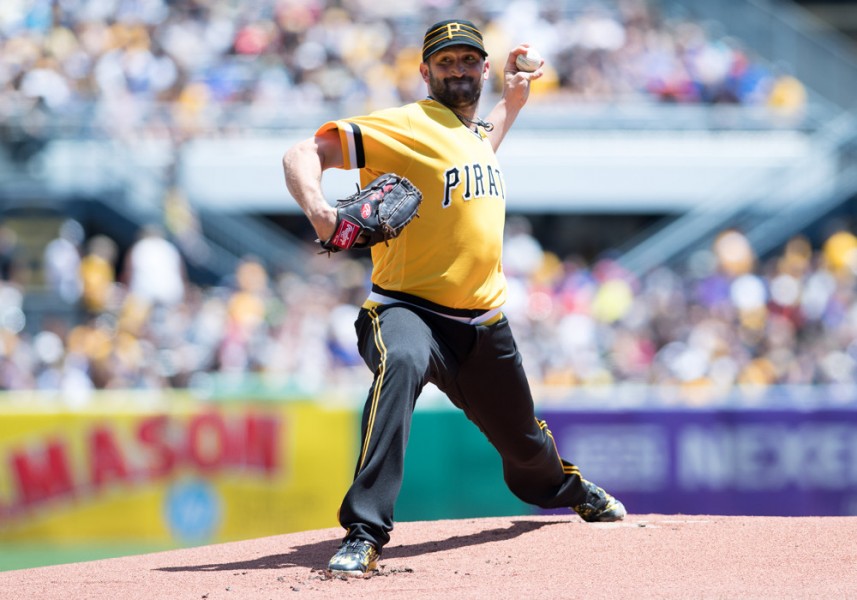 July 10 2016 Pittsburgh Pirates starting pitcher Jonathon Niese delivers a pitch in the first inning during the game between the Pittsburgh Pirates and the Chicago Cubs at PNC Park in Pittsburgh Pennsylvania