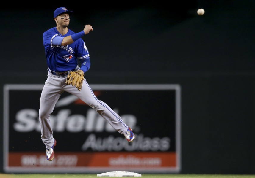 20 July 2016 Toronto Blue Jays Shortstop Troy Tulowitzki  during a game between Toronto Blue Jays and the Arizona Diamondbacks at Chase field