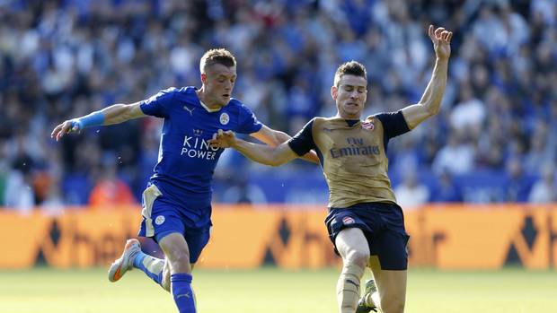 Leicester's Jamie Vardy scored three goals in two games against Arsenal last season