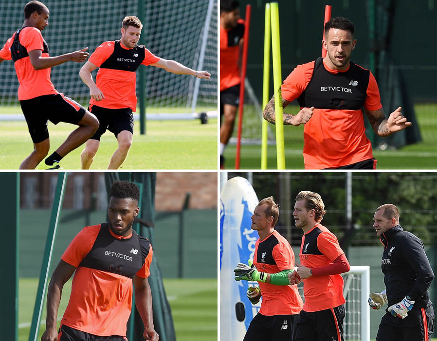 Liverpool's injured stars return to training