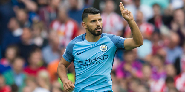 Manchester City striker Sergio Aguero could be suspended for up to three weeks for foul play on All Whites captain Winston Reid