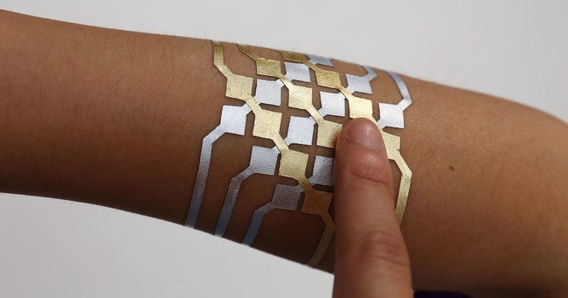 DuoSkin uses temporary gold leaf tattoos to control devices