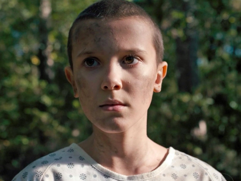 Millie Bobby Brown as Eleven in'Stranger Things.    Netflix