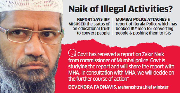 Indian ministry issues notice to Naik's foundation