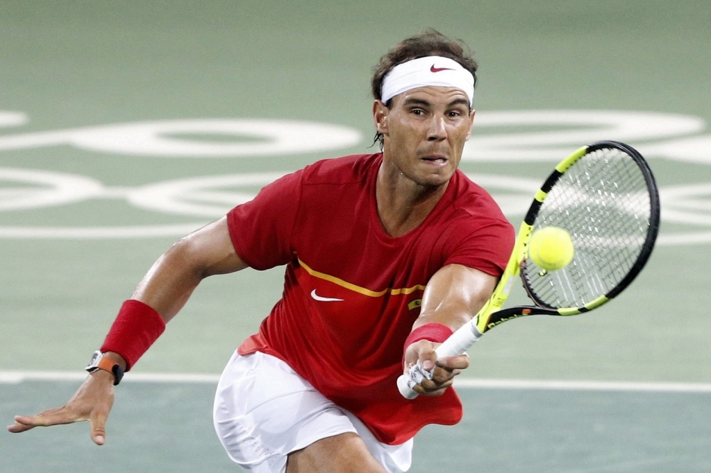 Nadal was due to play in three matches yesterday Michael Reynolds  EPA