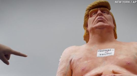 Naked Donald Trump statues pop up in cities across the US