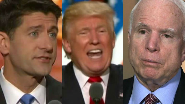 Paul Ryan Donald Trump John McCain