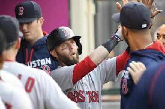 Pedroia hit three-run home run to take a ninth inning lead