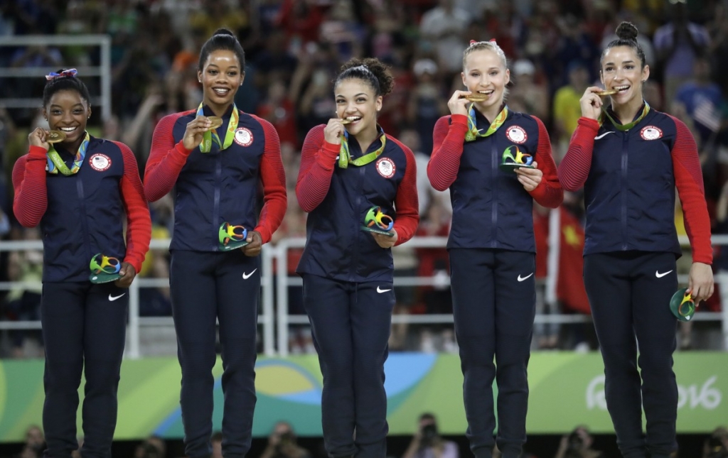 U.S. women's gymnastics team at RIo Olympics