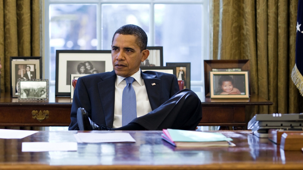 President Obama in the Oval Office of the White House in 2009