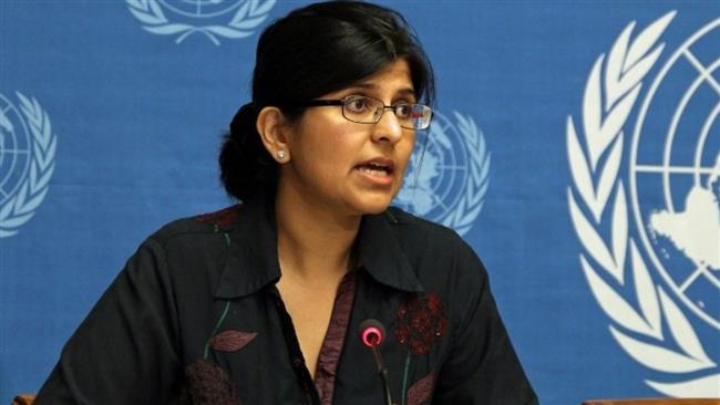 Ravina Shamdasani the spokesperson for the Office of the UN High Commissioner for Human Rights