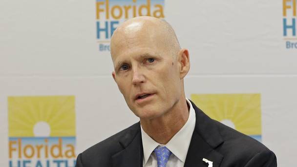 Rick Scott said health officials believe the infections occurred in a small area just north of central Miami