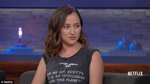 Silver lining: Zelda Williams recalled the dark days following the tragic suicide of her dad Robin Williams and how she came to find'the silver lining on Chelsea Handler's Netflix show