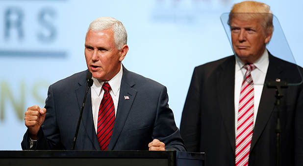 Mike Pence and Donald Trump