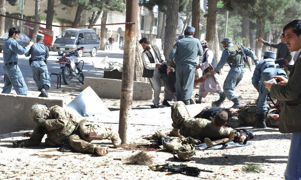 Scene of a suicide attack