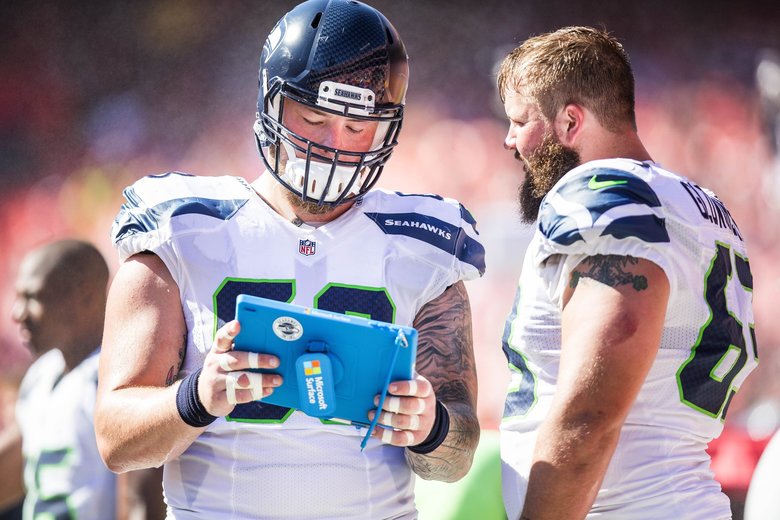 Both offensive tackles remain unsettled for Seattle