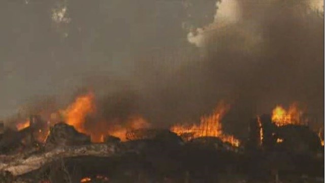 Several homes were consumed by the raging fires