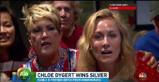 Friends and relatives gather to watch Chloe Dygert's spin into Olympic cycling history