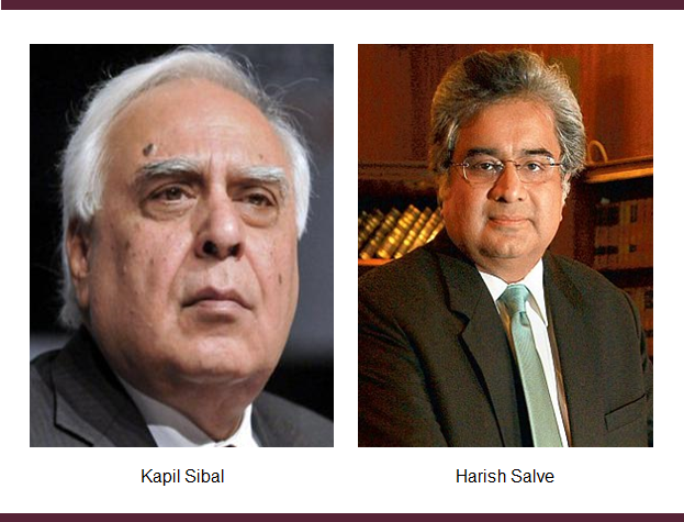 Kapil Sibal and harish Salve