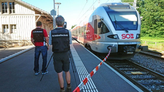 Switzerland train attack: Stabbings and fire lit on Swiss train near Salez