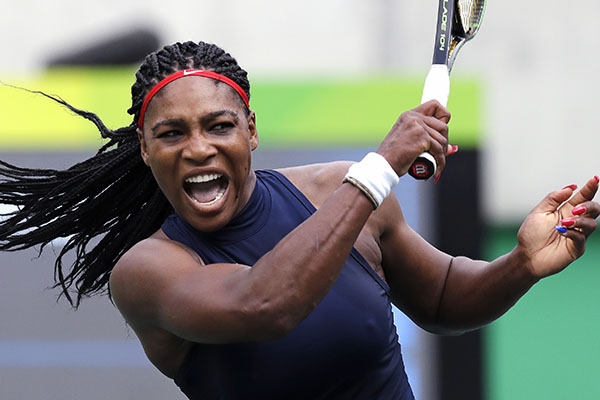 Serena Williams wins Rio opener; 1st match since Wimbledon