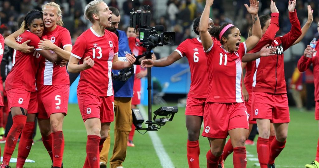 Team Canada with Schmidt and Scott