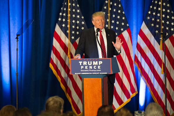 Republican candidate for President Donald Trump holds a campaign event at the Kilcawley Center at Youngstown State University