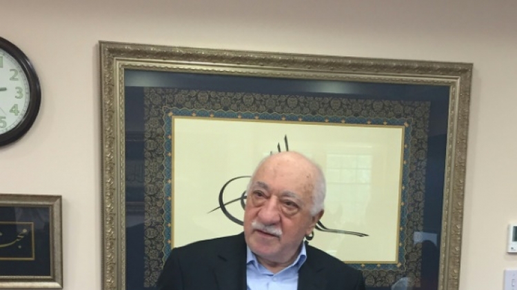 Turkish cleric and opponent to the Erdogan regime Fethullah Gülen meets members of the media at his residence in Saylorsburg Pennsylvania