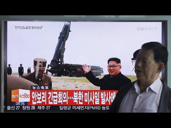 North Korea launches ballistic missile over sea, prompting alarm in Japan