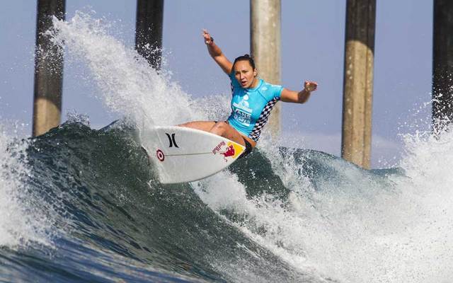 WORLD SURF LEAGUE           Carissa Moore surfed in the Vans U.S. Open of Surfing in July