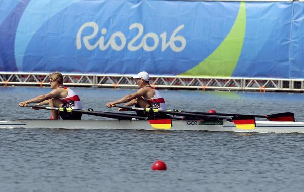 The rowing competition has been dogged by bad weather