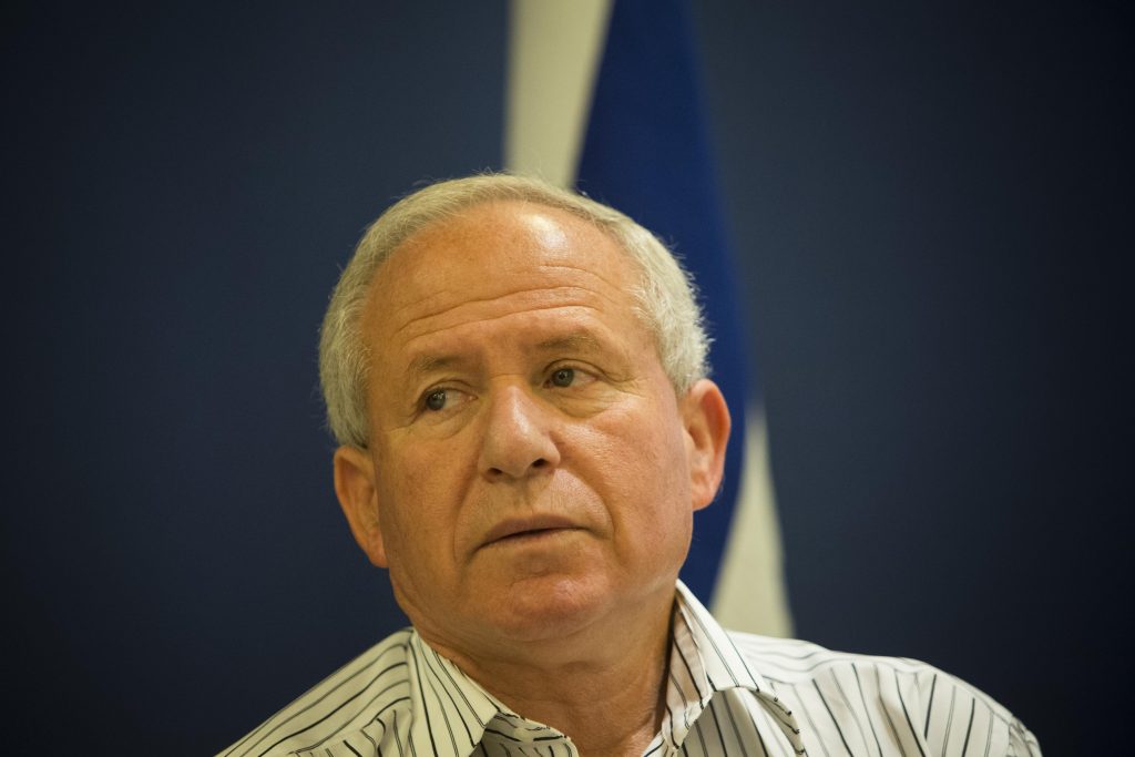 Avi Dichter a former head of the Shin Bet domestic intelligence agency now chairman of the Knesset Foreign Affairs and Defense Committee