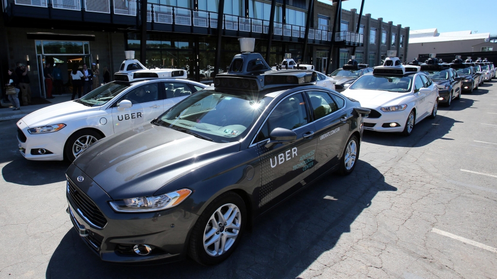 A fleet of self-driving Uber cars is being tested in Pittsburgh