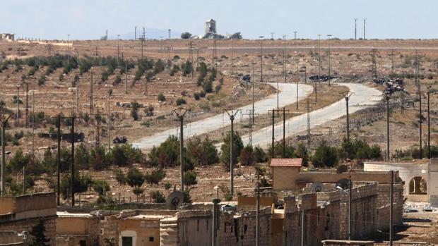 A general view shows Castello road in Aleppo Syria