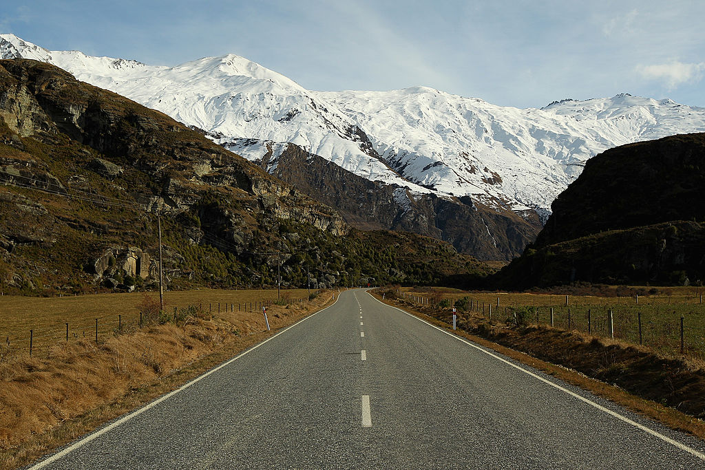 A road in Wanaka New Zealand