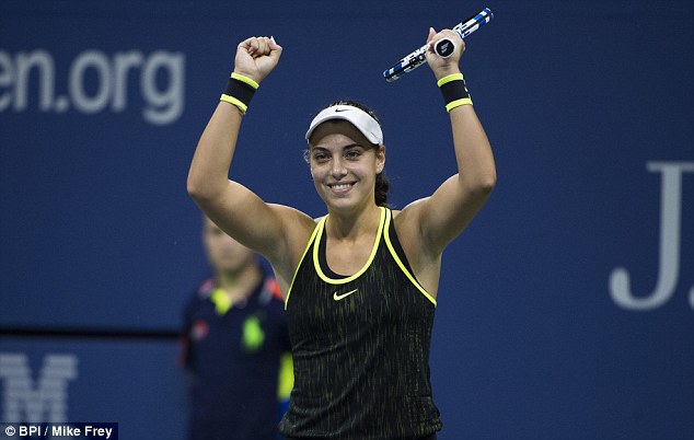 Ana Konjuh stunned fourth seed Agnieszka Radwanska 6-4 6-4 in the US Open fourth round