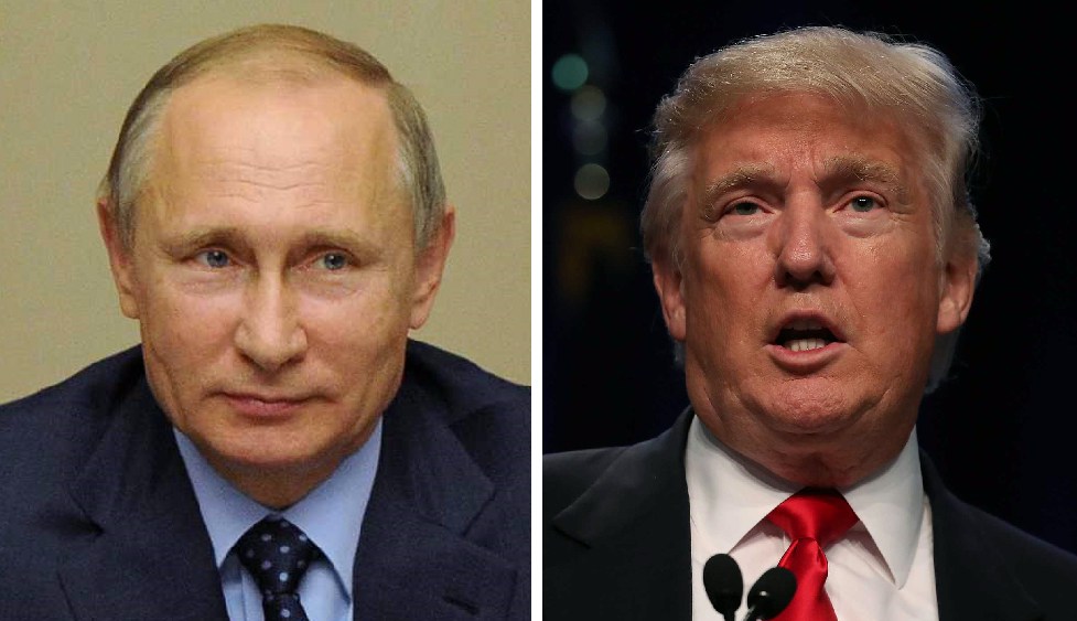 Russian Preisdent Vladimir Putin and U.S. Republican presidential nominee Donald Trump