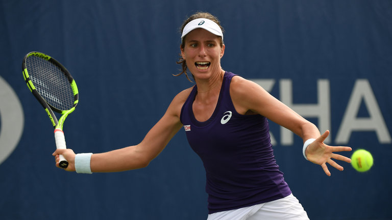 Brave Johanna Konta battled to victory against Tsvetana Pironkova