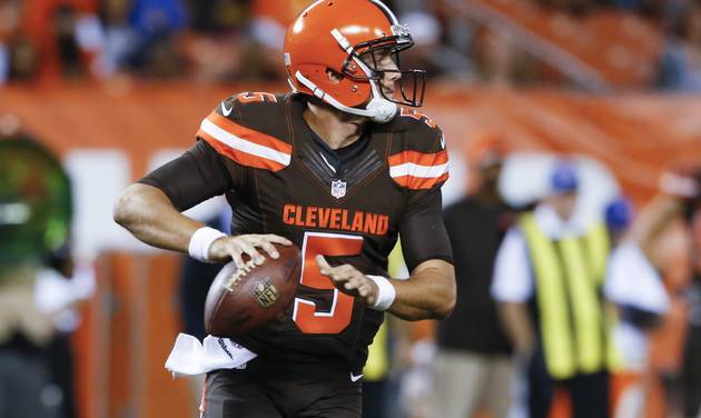 Cleveland Browns quarterback Cody Kessler looks to pass in the second half of an NFL preseason football game against the Chicago Bears in Cleveland. Kessler is playing sooner than expected because of injuries