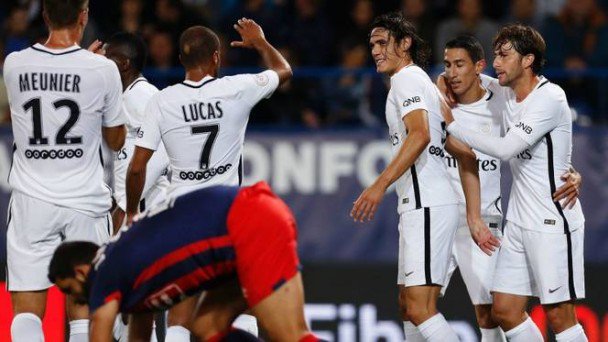 Edinson Cavani Caen 0-6 PSG