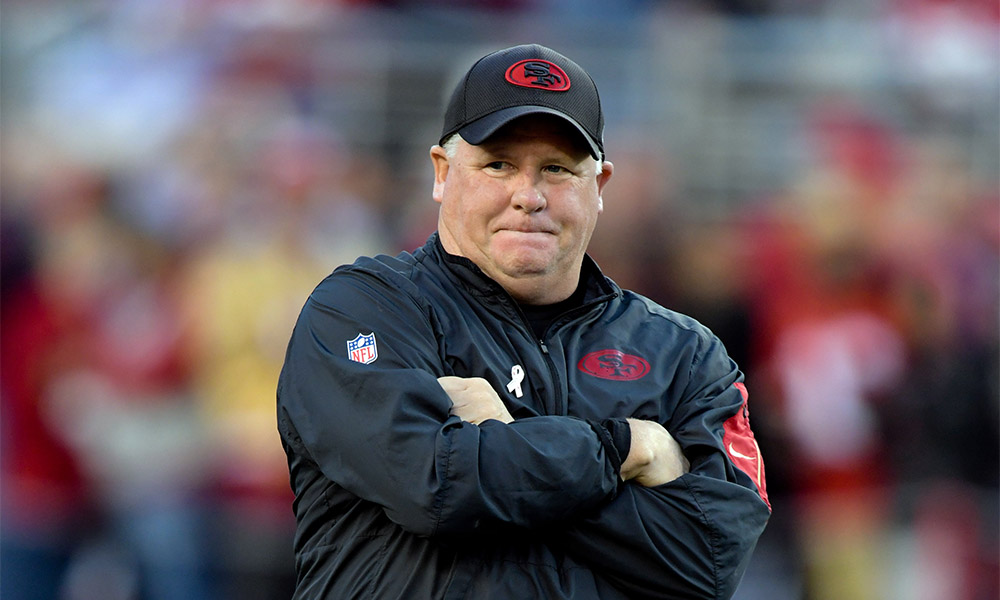 Sep 12 2016 Santa Clara CA USA San Francisco 49ers head coach Chip Kelly before an NFL game against the Los Angeles Rams at Levi's Stadium. Mandatory Credit Kirby Lee-USA TODAY Sports