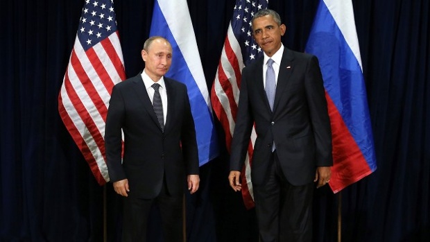 Barack Obama and Vladimir Putin