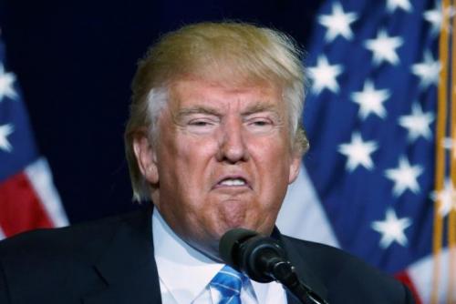 Donald Trump at a campaign rally in Phoenix Arizona