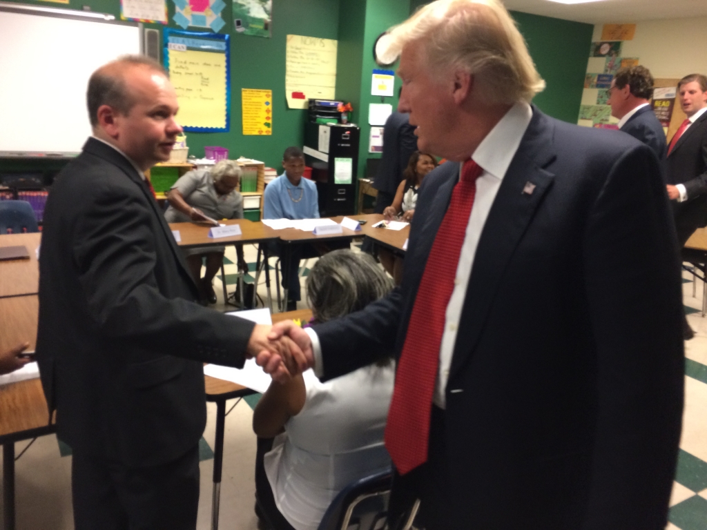 Donald Trump at round-table discussion in Cleveland on 9/8/16