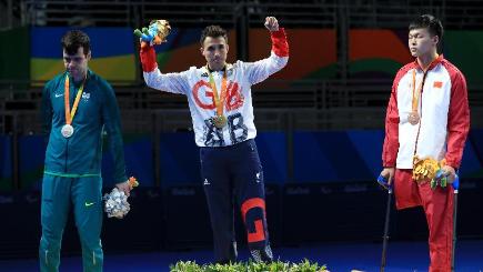 Will Bayley centre won Great Britain's 24th gold medal of the Rio Games