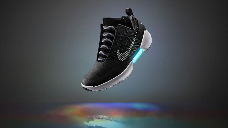 Enlarge Image The Nike Hyper Adapt 1.0 self-lacing sneakers inspired by a memorable special effect in'Back to the Future II.               Nike