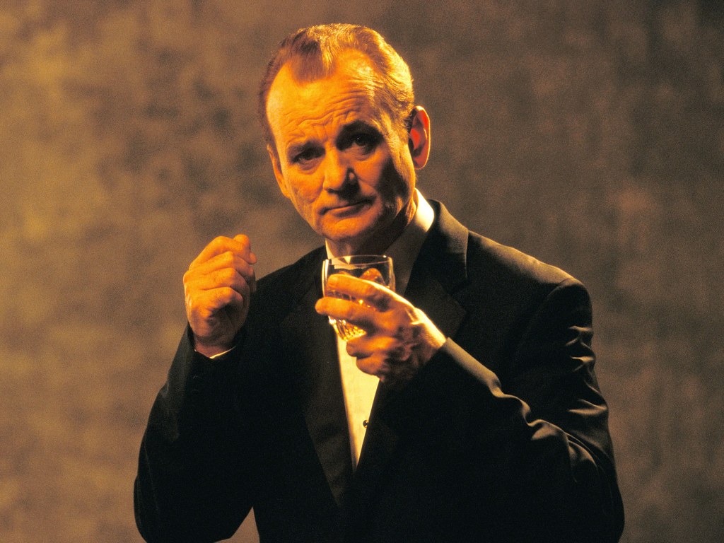 Everett CollectionMurray drink in hand in Lost in Translation